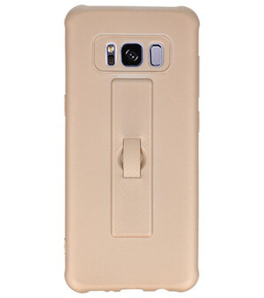 Goud Carbon serie Zacht Case hoesje voor Samsung Galaxy S8