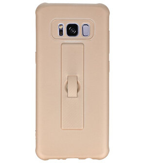 Goud Carbon serie Zacht Case hoesje voor Samsung Galaxy S8