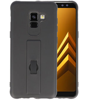 Zwart Carbon serie Zacht Case hoesje voor Samsung Galaxy A8 2018