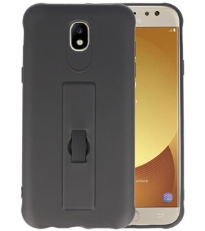 Zwart Carbon serie Zacht Case hoesje voor Samsung Galaxy J5 2017