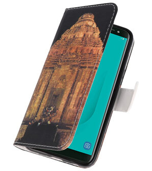 Tempel 2 booktype wallet case Hoesje voor Samsung Galaxy J8