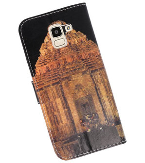 Tempel 2 booktype wallet case Hoesje voor Samsung Galaxy J8