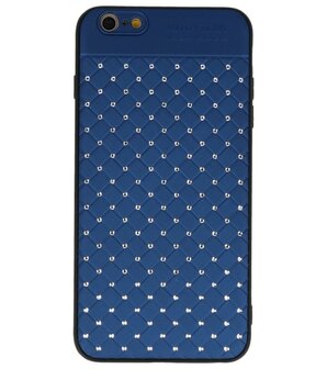 Blauw Diamand Geweven hard case hoesje voor Apple iPhone 6 Plus / 6s Plus