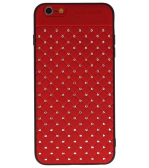 Rood Diamand Geweven hard case hoesje voor Apple iPhone 6 Plus / 6s Plus