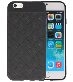 Zwart Geweven hard case hoesje voor Apple iPhone 6 / 6s