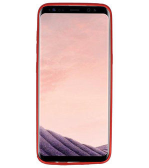 Rood Geweven TPU case hoesje voor Samsung Galaxy S8 Plus