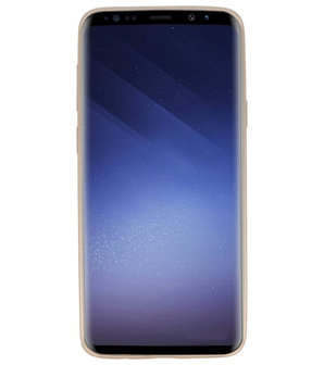 Goud Geweven hard case hoesje voor Samsung Galaxy S9 Plus