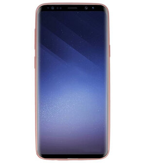 Roze Geweven hard case hoesje voor Samsung Galaxy S9 Plus