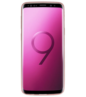 Roze Geweven TPU case hoesje voor Samsung Galaxy S9