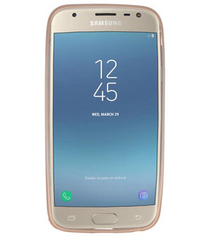 Goud Geweven hard case hoesje voor Samsung Galaxy J3 2017