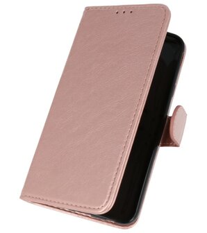 Roze booktype wallet case Hoesje voor Samsung Galaxy J7 2018