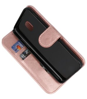 Roze booktype wallet case Hoesje voor SamRoze booktype wallet case Hoesje voor Samsung Galaxy J3 2018