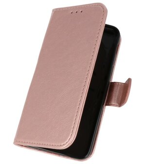 Roze booktype wallet case Hoesje voor Samsung Galaxy J3 2018