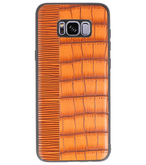 Croco Bruin hard case hoesje voor Samsung Galaxy S8 Plus