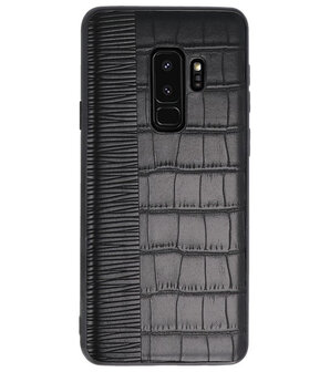 Croco Zwart hard case hoesje voor Samsung Galaxy S9 Plus
