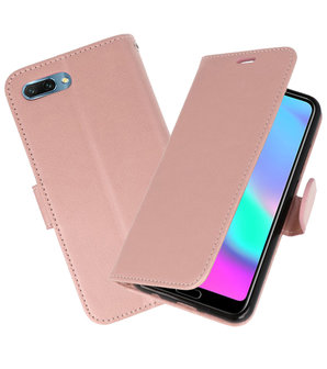 Roze Wallet Case Hoesje voor Huawei Honor 10