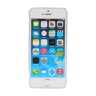 Blauw Uil Hard case cover hoesje voor Apple iPhone 5/5s/SE