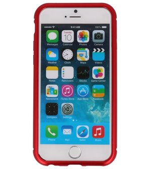 Rood Transparant Magnetisch Back Cover Hoesje voor Apple iPhone 6 / 6s