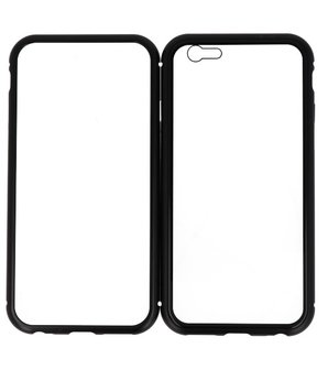 Zwart Transparant Magnetisch Back Cover Hoesje voor Apple iPhone 6 / 6s