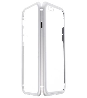 Zilver Transparant Magnetisch Back Cover Hoesje voor Apple iPhone 6 / 6s