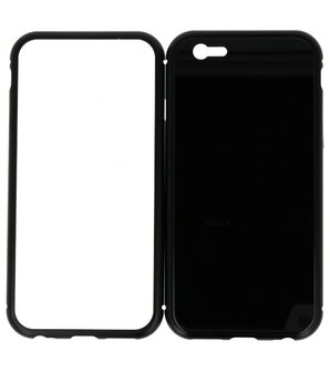 Zwart Magnetisch Back Cover Hoesje voor Apple iPhone 6 / 6s