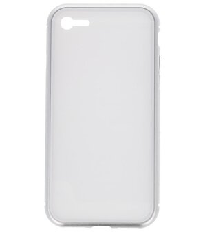 Wit Magnetisch Back Cover Hoesje voor Apple iPhone 7 / 8