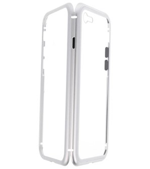 Zilver Transparant Magnetisch Back Cover Hoesje voor Apple iPhone 7 / 8
