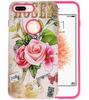 Roses 3D Print Hard Case voor Apple iPhone 8 Plus / 9 Plus