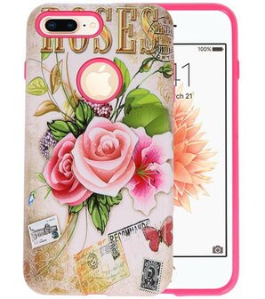 Roses 3D Print Hard Case voor Apple iPhone 8 Plus / 9 Plus