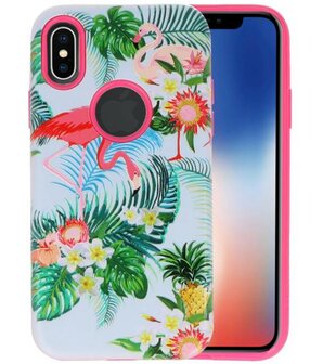 Flamingo 3D Print Hard Case voor Apple iPhone X