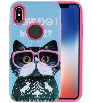 I Look 3D Print Hard Case voor Apple iPhone X