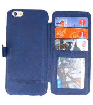 Blauw Back Cover Book Design Hoesje voor iPhone 6 / 6s 