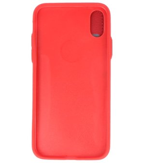 Rood Back Cover Book Design Hoesje voor iPhone X 