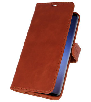 Bruin Rico Vitello Echt Leren Bookstyle Wallet Hoesje voor Samsung Galaxy S9&nbsp;Plus