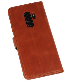 Bruin Rico Vitello Echt Leren Bookstyle Wallet Hoesje voor Samsung Galaxy S9&nbsp;Plus