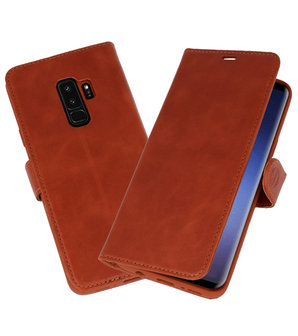 Bruin Rico Vitello Echt Leren Bookstyle Wallet Hoesje voor Samsung Galaxy S9&nbsp;Plus