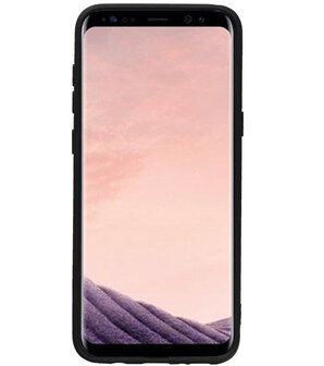 Bruin Back Cover 2 Pasjes Hoesje voor Samsung Galaxy S8 Plus