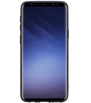 Rood Staand Back Cover 2 Pasjes Hoesje voor Samsung Galaxy S9 Plus