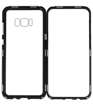 Zwart Transparant Magnetisch Back Cover Hoesje voor Samsung Galaxy S8 Plus