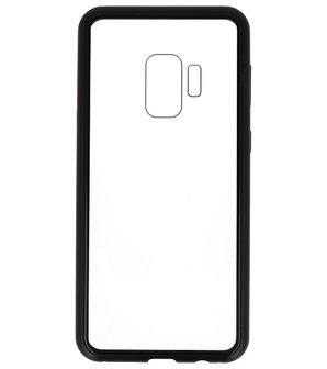 Zwart Transparant Magnetisch Back Cover Hoesje voor Samsung Galaxy S9