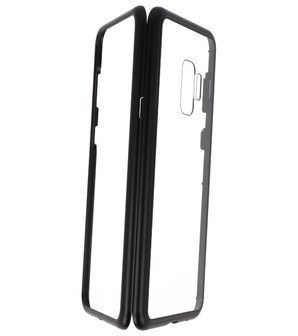 Zwart Transparant Magnetisch Back Cover Hoesje voor Samsung Galaxy S9