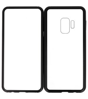 Zwart Transparant Magnetisch Back Cover Hoesje voor Samsung Galaxy S9