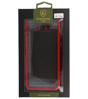 Rood Transparant Magnetisch Back Cover Hoesje voor Samsung Galaxy S8 Plus