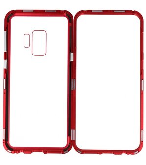 Rood Transparant Magnetisch Back Cover Hoesje voor Samsung Galaxy S9