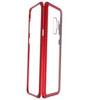 Rood Transparant Magnetisch Back Cover Hoesje voor Samsung Galaxy S9