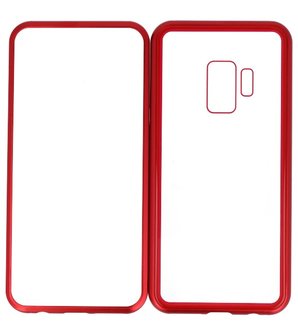 Rood Transparant Magnetisch Back Cover Hoesje voor Samsung Galaxy S9