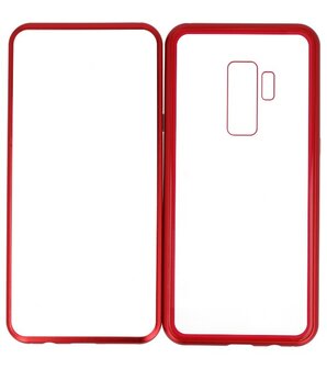 Rood Transparant Magnetisch Back Cover Hoesje voor Samsung Galaxy S9 Plus