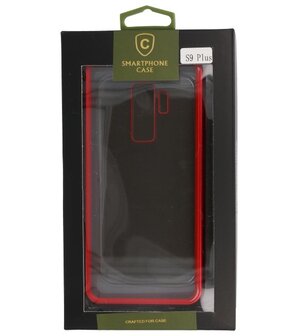 Rood Transparant Magnetisch Back Cover Hoesje voor Samsung Galaxy S9 Plus