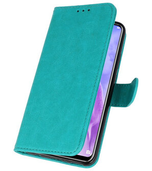 Groen Bookstyle Wallet Cases Hoesje voor Huawei Nova 3