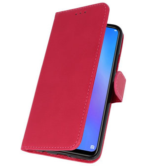 Roze Bookstyle Wallet Cases Hoesje voor Huawei P Smart Plus 